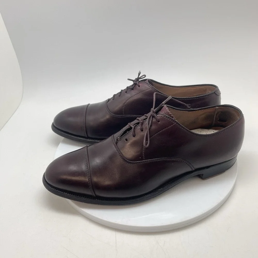 Alden Dress Shoes 906 Mens 9 B/D Burgundy Cordovan Can Toe Preppy USA Leather
